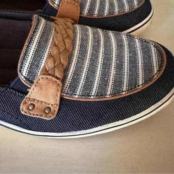 Grasshoppers Blue and White Casual Flats - Picture 2 of 8